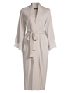 Natori Luxe Shangri-la Robe In Cashmere Ivory