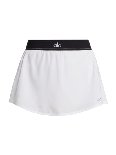 Alo Yoga Women's Match Point Tennis Skirt In White | ModeSens