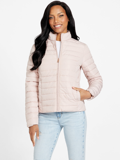 Guess Factory Aalcon Puffer Jacket In Pink