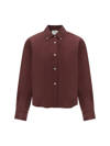 Forte Forte Crystal-embellished Cotton-blend Shirt In Cacao
