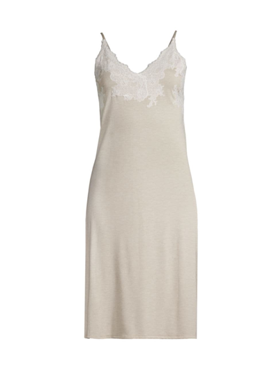 Natori Luxe Shangri-la Tencel™ Chemise In Cashmere Ivory
