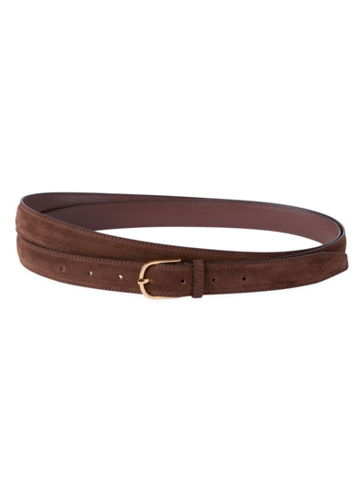 Totême Women's Suede Wrap Belt In Chocolate