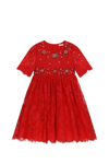DOLCE & GABBANA DRESS IN CHANTILLY LACE AND STONES