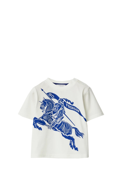BURBERRY COTTON T-SHIRT WITH EKD
