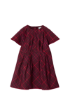 BURBERRY PLEATED DRESS IN CHECKED COTTON