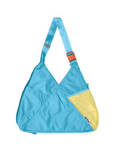 Baboon To The Moon Men's Triangle Lightweight Tote Bag In Azure Blue