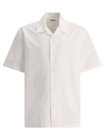 Jil Sander Oversized White Poplin Shirt For Men | Ss24 Collection