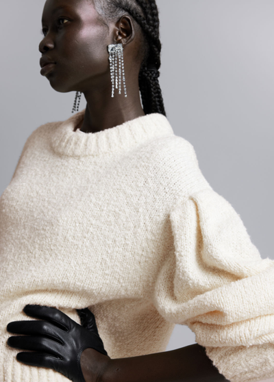 Other Stories Oversized Knit Sweater In White