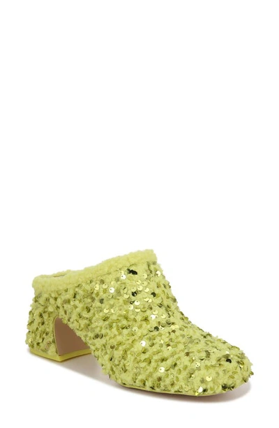 Circus Ny Orin Sequin Mule In Acid Lime