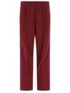 Needles Bordeaux Track Trousers In Bordeaux