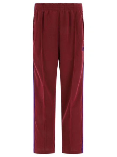 Needles Track Trousers In Bordeaux
