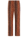 Needles Animal Print Track Trousers With Elastic Waistband In Orange