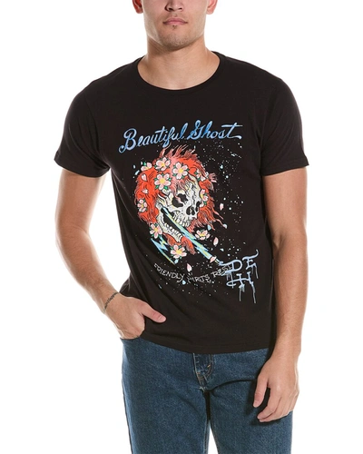Ed Hardy Ghost Skull T-shirt In Black