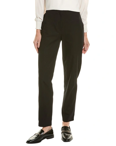 Donna Karan High-rise Slim Leg Trouser In Black