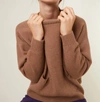 MAISON MONTAGUT DAVINA RECYCLED CASHMERE SWEATER IN CAMEL