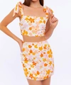 Le Lis Floral Set In Orange Floral In Multi