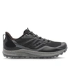 SAUCONY MEN'S PEREGRINE 12 RUNNING SHOES - WIDE/2E WIDTH IN BLACK/CHARCOAL