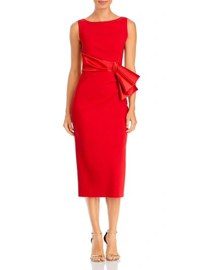 Chiara Boni Yazhi Ra Womens Woven Sleeveless Evening Dress In Red
