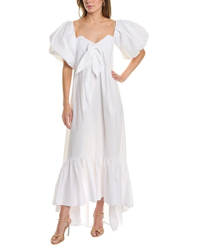 Caroline Constas Gabrielle Voluminous Maxi Dress In White