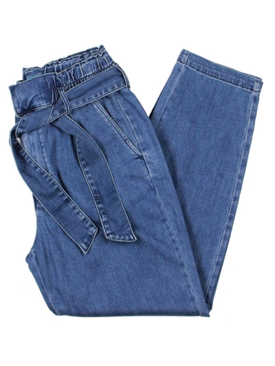 Jag Jeans Womens High Rise Pleated Tapered Leg Jeans In Blue