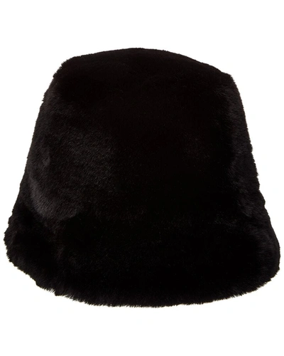 Adrienne Landau Reversible Bucket Hat In Black