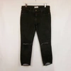 Free People Destroyed Skinny Jeans In Black In Black