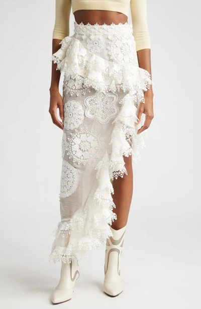 Zimmermann Matchmaker Doily 中长半身裙 In White