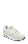 Nike Kids' Air Max 1 Sneaker In White/ Light Orewood/ Bronzine