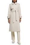 RIVER ISLAND RELAXED FIT BELTED LONGLINE TRENCH COAT