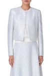 AKRIS HASSELL SEQUIN WOOL BLEND CROP JACKET