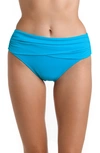 La Blanca Island Goddess Overlap Bikini Bottoms In Lagoon