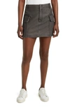 Blanknyc Cargo Faux Leather Miniskirt In On Track
