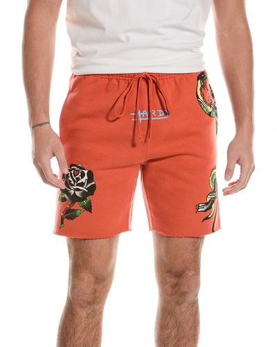 Ed Hardy Panther Short In Orange