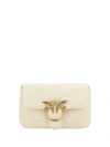 Pinko Designer Handbags Baby Love Bag Puff Maxi Quilt Bag In White