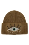 KURT GEIGER BEADED EVIL EYE BEANIE