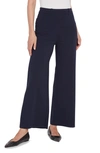 Lyssé Erin Wide Leg Ponte (28" Inseam) In True Navy