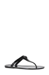 Kurt Geiger Maddison Plaque-detail Flip Flops In Black