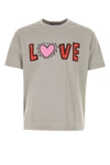 JUNYA WATANABE JUNYA WATANABE MAN GREY COTTON T-SHIRT