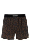 Tom Ford Leopard Print Boxer Briefs In Multicolor