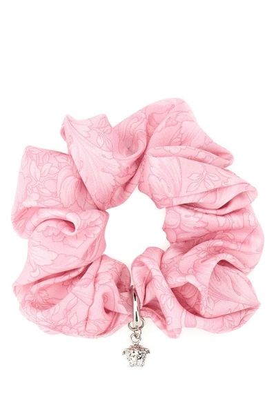 Versace Woman Pink Satin Scrunchie