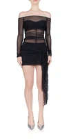 Bec & Bridge Marina Semi-sheer Stretch-woven Mini Dress