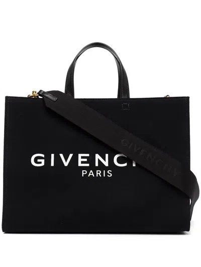 Givenchy Medium G Tote Logo-print Tote Bag In Black
