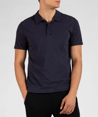 Atm Anthony Thomas Melillo Classic Jersey Polo In Midnight