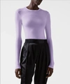 Atm Anthony Thomas Melillo Modal Rib Long Sleeve Crew In French Violet