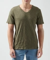 ATM ANTHONY THOMAS MELILLO SLUB JERSEY V-NECK TEE