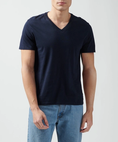 Atm Anthony Thomas Melillo Classic Jersey V-neck Tee In Midnight