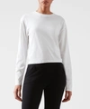 Atm Anthony Thomas Melillo Classic Jersey Long-sleeve Boy Tee In White In White