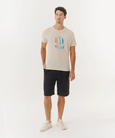 Atm Anthony Thomas Melillo Hi Torsion Graphic Tee In Stucco