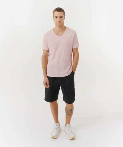Atm Anthony Thomas Melillo Cotton Blend Twill Pull On Shorts In Black