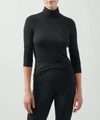 Atm Anthony Thomas Melillo Modal Rib Turtleneck In Black